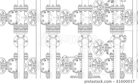 Valves and other industrial equipment. Vector Valves and other industrial equipment. Vector 81600037