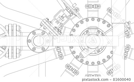 Valves and other industrial equipment. Vector Valves and other industrial equipment. Vector 81600040
