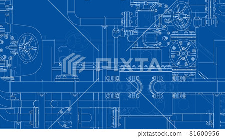 Valves and other industrial equipment. Vector Valves and other industrial equipment. Vector 81600956