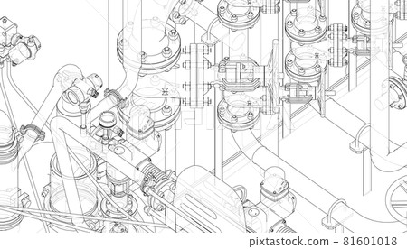 Valves and other industrial equipment. Vector Valves and other industrial equipment. Vector 81601018
