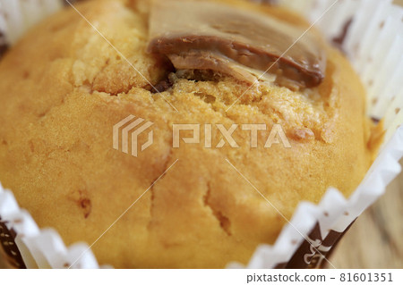 Homemade chocolate bar muffins made with pumpkin 81601351