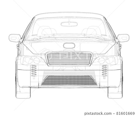 Electromobile. Vector Orthography Electromobile. Vector Orthography 81601669