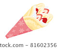 草莓香蕉可麗餅 81602356