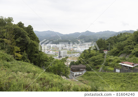 Tohoku, a tourist destination in Japan, Miyagi Olle, a view from the trekking course, a hill, a cityscape Tohoku, a tourist destination in Japan, Miyagi Olle, a view from the trekking course, a hill, a cityscape 81604240