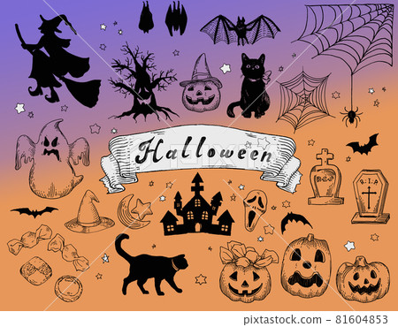Hand-painted Halloween antique style 81604853