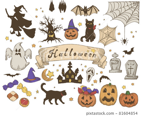 Hand-painted Halloween antique color Hand-painted Halloween antique color 81604854
