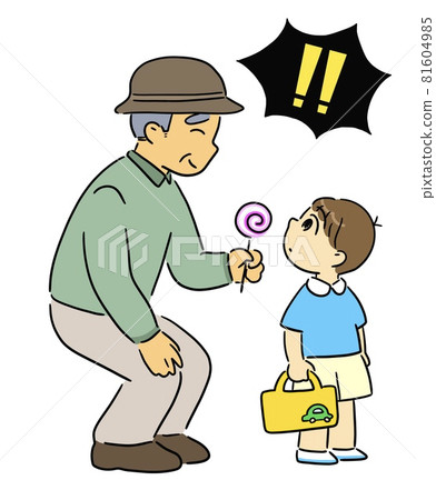 Suspicious person calling out to an infant 81604985