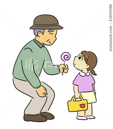 Suspicious person calling out to an infant 81604996