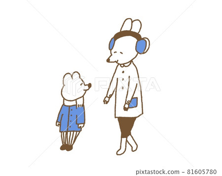 冬日暖心親子插畫 81605780