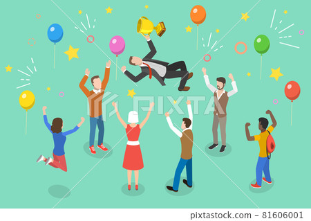 3D Isometric Flat Vector Conceptual... - Stock Illustration [81606001 ...