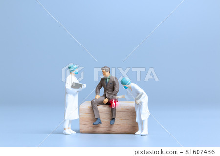 Doctors treat rheumatism, osteoarthritis , World arthritis day concept. 81607436