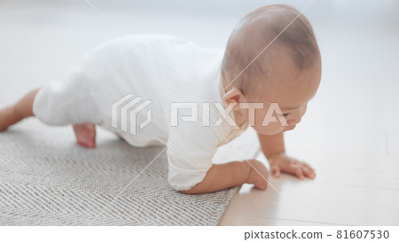 Image of a baby crawling 81607530