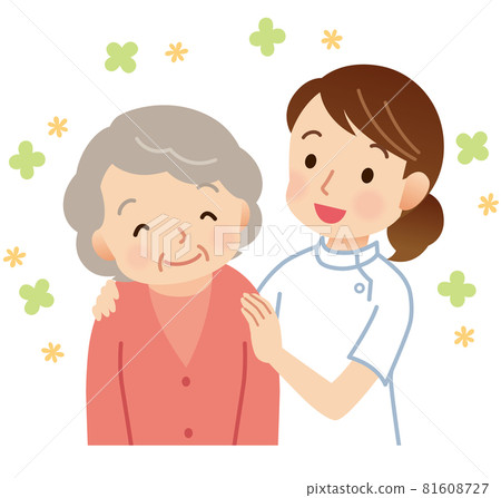 Nurses who are close to the elderly Medical care 81608727