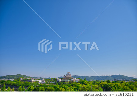 [Hyogo Prefecture] May, fresh green Himeji Castle 81610231