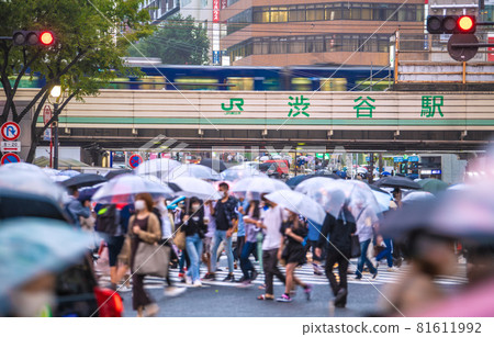 Tokyo cityscape of Japan To the resignation of the prime minister. The number of seriously ill people nationwide is 2,221, the highest ever. Many people in Shibuya even in the rain = September 3rd Tokyo cityscape of Japan To the resignation of the prime minister. The number of seriously ill people nationwide is 2,221, the highest ever. Many people in Shibuya even in the rain = September 3rd 81611992