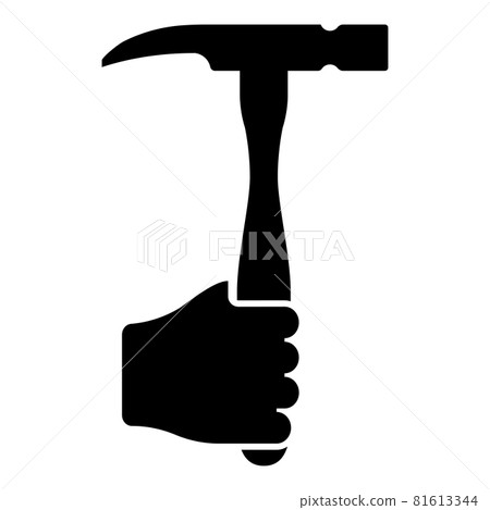 Hammer in hand holding tool use Arm using Working Hammer in hand holding tool use Arm using Working 81613344