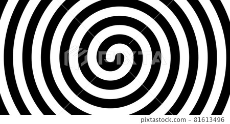 Swirl hypnotic black and white spiral. Monochrome abstract background. Vector flat geometric illustration.Template design for banner, website, template, leaflet, brochure, poster Swirl hypnotic black and white spiral. Monochrome abstract background. Vector flat geometric illustration.Template design for banner, website, template, leaflet, brochure, poster 81613496