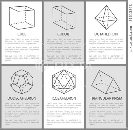 Cube Cuboid Octahedron Dodecahedron Icosahedron 81613868