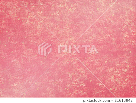 Japanese paper covered with gold leaf and rough red Background material Other colors available 81613942