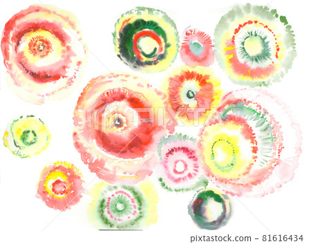  色彩豐富的花卉素材組合和設計元素 81616434