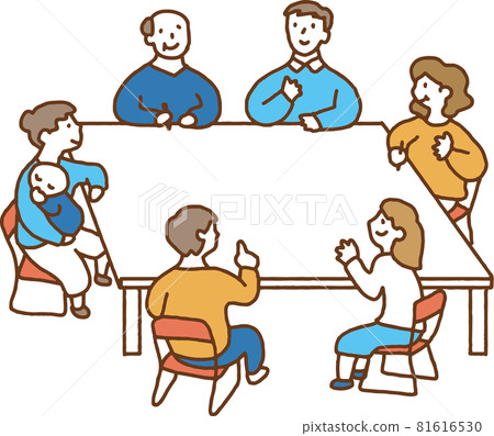 Multi-generational gathering 81616530