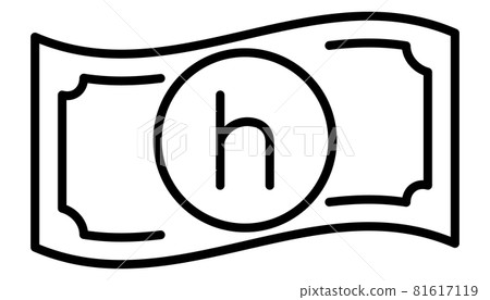 Czech Harrell banknote line icon 81617119