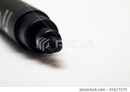 Black marker rod on a white background 81617274