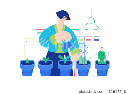 Business topics - human resources. Modern flat vector 81617748