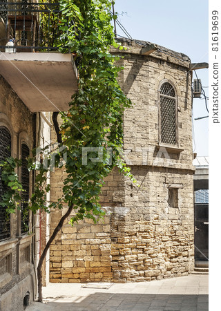 baku city old town street in azerbaijan 81619699