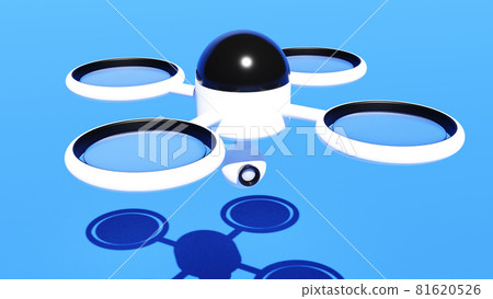 無人機監控圖像 未來安全系統圖像 自動化/省力技術 3D 渲染器 81620526