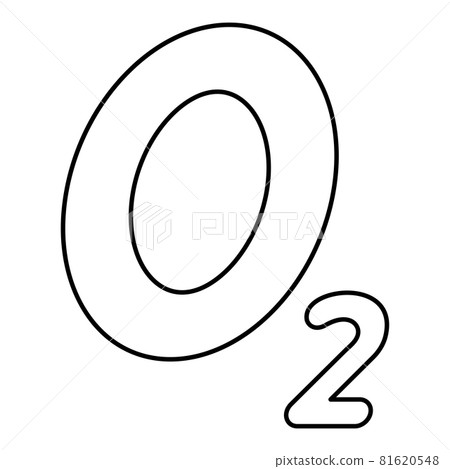 O2 Formula Without Background Oxygen chemical formula O2 Air contour outline - Stock Illustration ...