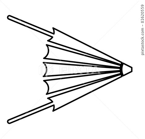 Air blower fire bellow forge contour outline icon  81620559