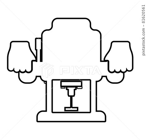 Fixed base router Electric wood plunge milling  81620561