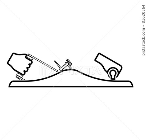 Jointer jack plane in hand holding tool use Arm Jointer jack plane in hand holding tool use Arm 81620564