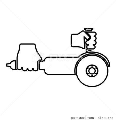 Surface grinder in hand tool in use Arm Electric  81620578