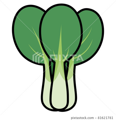Bok choy blue sardine / cut illustration material Bok choy blue sardine / cut illustration material 81621781