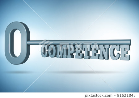 Experience and competence concept with key - 3d rendering 81621843