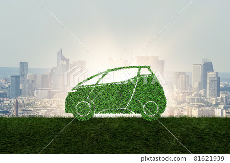 Concept of ecological electric car 81621939