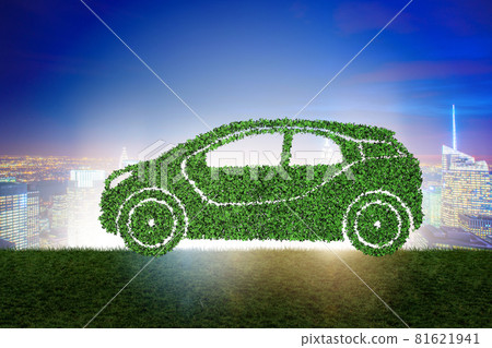 Concept of ecological electric car 81621941