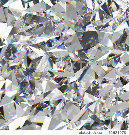 Beautiful 3D Rendered Shiny Diamond in Brilliant Cut on White Background, Crystal Background Beautiful 3D Rendered Shiny Diamond in Brilliant Cut on White Background, Crystal Background 81621978