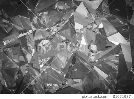 Beautiful 3D Rendered Shiny Diamond in Brilliant Cut on White Background, Crystal Background Beautiful 3D Rendered Shiny Diamond in Brilliant Cut on White Background, Crystal Background 81621987