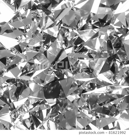 Beautiful 3D Rendered Shiny Diamond in Brilliant Cut on White Background, Crystal Background Beautiful 3D Rendered Shiny Diamond in Brilliant Cut on White Background, Crystal Background 81621992
