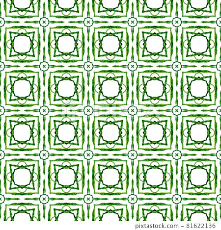 Textile ready exquisite print, swimwear fabric, wallpaper, wrapping. Green magnetic boho chic summer design. Watercolor medallion seamless border. Medallion seamless pattern. Textile ready exquisite print, swimwear fabric, wallpaper, wrapping. Green magnetic boho chic summer design. Watercolor medallion seamless border. Medallion seamless pattern. 81622136