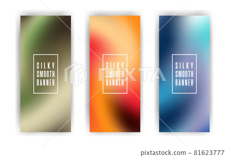 Silky smooth pattern vertical banners set Silky smooth pattern vertical banners set 81623777