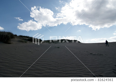 Tottori four seasons walk autumn sand dunes 81624561
