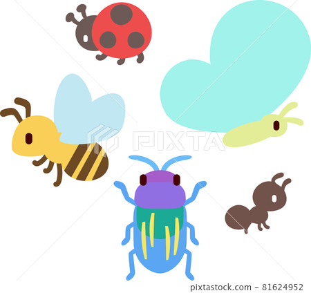 Fancy insect illustration set Fancy insect illustration set 81624952
