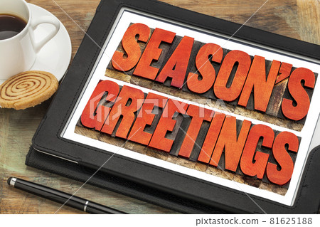 season greetings in wood type season greetings in wood type 81625188