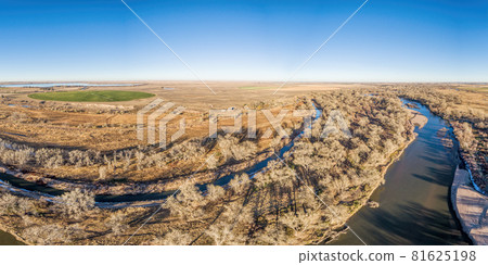 aerial view of eastern Colorado landscape aerial view of eastern Colorado landscape 81625198