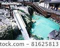 The emerald green Yubatake of Kusatsu Onsen 81625813