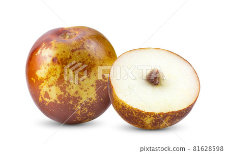 chocolate jujube on white 81628598